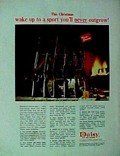 1967 Daisy BB Pump Gun Air Rifle Christmas Sport Toy Promo AD