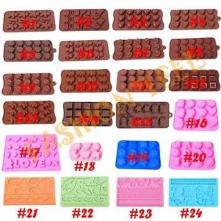 Xmas 24 Styles Chocolate Mold Muffin Jello Ice Silicone Mould Cake 