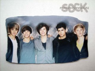 One direction mobile phone sock case cover pouch, Fits all Blackberry