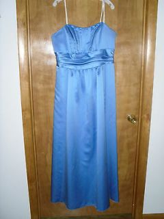 Davids Bridal Size 18 Cornflower Blue Bridesmaid Dress