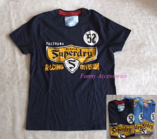 Superdry Men’s Black Labeled Yokohama Racing Division 52 T shirt Top 