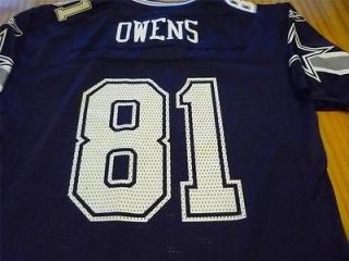   Owens Dallas Cowboys short sleeve football jersey size youth L 14 16