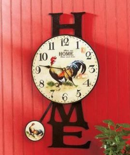 rooster wall clock in Wall Clocks