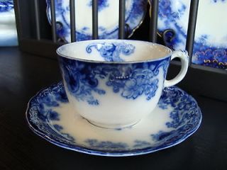 Excellent Alfred Meakin Ormonde Flow Blue Cup & Saucer