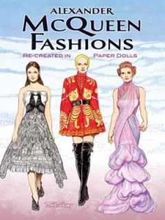 Alexander Mcqueen Fashions Re created in Paper Dolls by Tom Tierney 