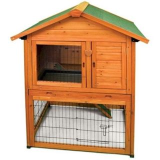 Rabbit Hutch Ferret Small Animal 2 Tier Cage Barn