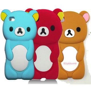 1xCute 3D Rubber Bear Design Silicone Case Cover for Apple iPhone 5 U 