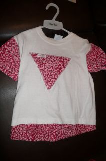 5T Baby Guess red white shorts shirt outfit VGUC boutique