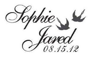 LARGE SELF INKING SAVE THE DATE WEDDING RUBBER STAMP PERSONALIZED 