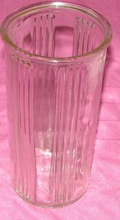 HOOSIER VASE GLASS LARGE # 4080A TALL SHAPE VINTAGE 9 3/4 CLEAR 