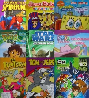CHARACTER A4 COLOURING BOOKS   Large Range   12+ Characters {fixed £1 
