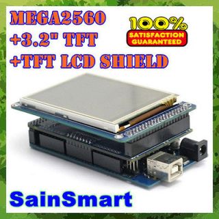 SainSmart Mega2560+3.2 TFT LCD Shield+Touch Screen SD Reader for 