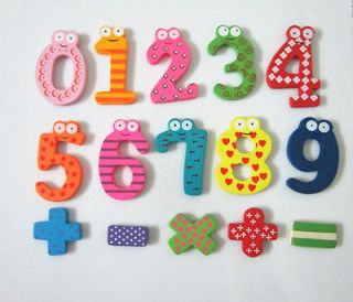   Wooden Magnet Letters Alphabet fridge Magnet Number Educational Toy