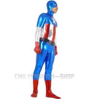  Shiny Metallic Super Hero Costume Party Cosplay Costume Dressing