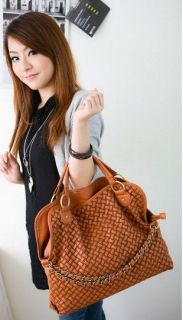   PU leather Weaved Style Lady women HandBags Totes bag shoulder bags