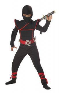Japanese Military Warrior Stealth Ninja Child Costume