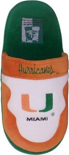 University of Miami Hurricanes Mens House Shoes Slippers