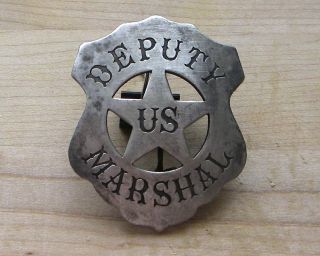 DEPUTY US MARSHALL BADGE BW  32 SHERIFF POLICE WESTERN
