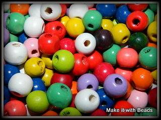 10mm Large Quality Wood Wooden Beads You Pick Colour Purple Red Pink 