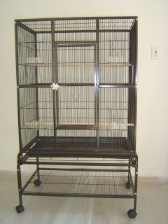 Large New Bird Cage Parrot Cages Cockatiel 32x20x53