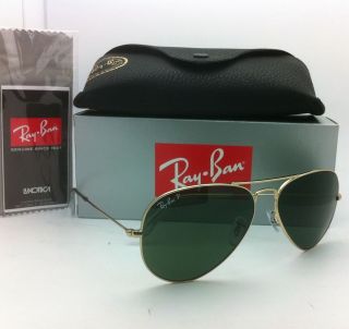 New Ray Ban POLARIZED Sunglasses LARGE METAL RB 3025 001/58 62 14 