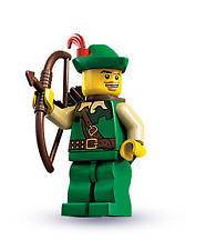 LEGO Series 1 THE FORESTMAN Minifigure #14 8683 Archer Robin Hood 