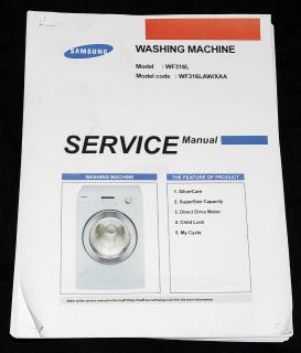 Samsung WF316L Washing Machine Service Manual
