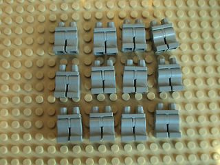 Lego Minifig ~ Lot Of 12 Gray Legs/Pants People Parts Old Light Gray 