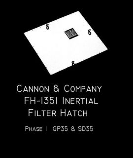 Cannon & Company 1351 Dust Bin Inertial Filter Hatch for 35 Series 
