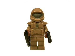 Lego Custom HALO Dark Tan ODST Shock Trooper Minifigure w/ Assault 