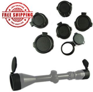  Objective Lens Caps Covers Flip Up Scope Lens Cap Cover Spring Open