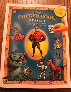 Disney Sticker Book Treasury Toy Story The Incredibles Finding Nemo 