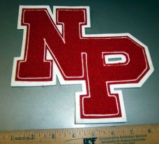   High School Alaska NP varsity red/white letters for letterman jacket
