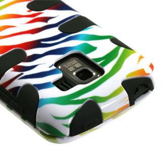 LG Enlighten Optimus Slider Q VS700 Hard Case Cover Fishbone Colorful 