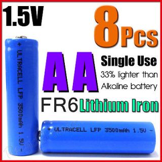 FR6 Lithium Iron 3500mAh 1.5V AA Battery photo Cameras Flashlight RC 