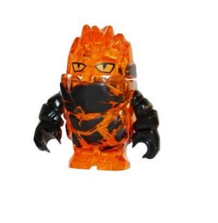 LEGO Power Miners Minifigure Rock Monster FIRAX Trans Orange new
