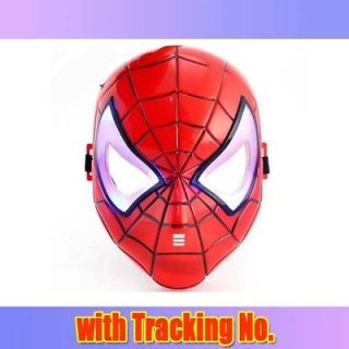 New Spider Man Mask LED Light Up Spiderman Halloween For Child US