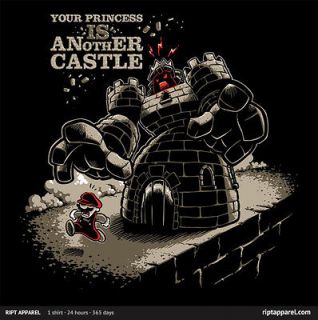 SUPER MARIO BROS Your Princess IS Another Castle T Shirt RIPT Tee 