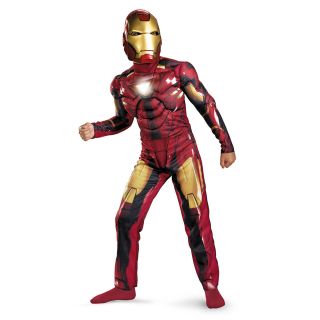 Kids Child Iron Man 2 Mark 6 VI Light Up Deluxe Costume