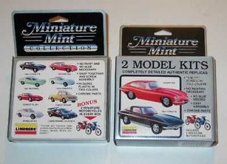 lindberg miniature mint collection jaguar xke 1964 64corvette 2 models