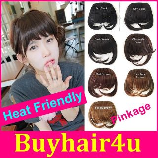   on Front Full Bangs Fringes Hairpiece Extensions Side Long New Popular