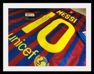 AUTHENTIC LIONEL MESSI AUTOGRAPH BRAND NEW SIGNED BARCELONA 2012 