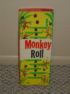 VINTAGE 1950S BAR ZIM MONKEY ROLL DEXTERITY SKILL GAME COMPLETE