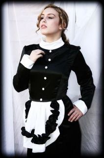   Sissy Crossdresser French Maid Locking Lockable Corset Hobble Dress