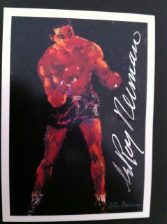 Leroy Neiman Autographed 1991 Kayo Card Joe Louis