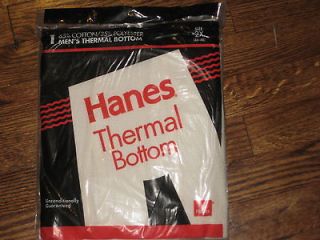 thermal,long johns,hanes vintage,1994 ,offwhite, poly /cotton,XXL(46 