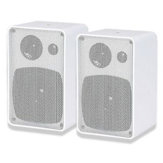 MA Audio WR400W 125W 3 Way All Weather Indoor/Outdoor Speakers White 