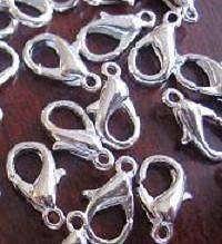 50 IRON CLASPS LOBSTER CLAWS 12MM JEWELRY MAKING SUPPLY