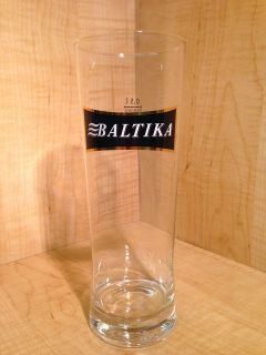 BALTIKA ORIGINAL RUSSIAN BEER MUG GLASS 0.5 LITER TALL EXTRA RARE NEW 