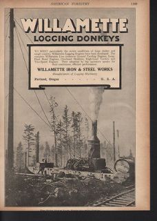   LOGGING FORESTRY EQUIPMENT LUMBER STEAM POWER DONKEY ENGINE A